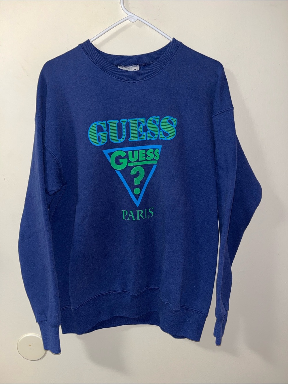 Vintage 90s Lee Guess Paris Men’s Large Women’s XL Crewneck Sweatshirt~Euc! - Picture 1 of 4